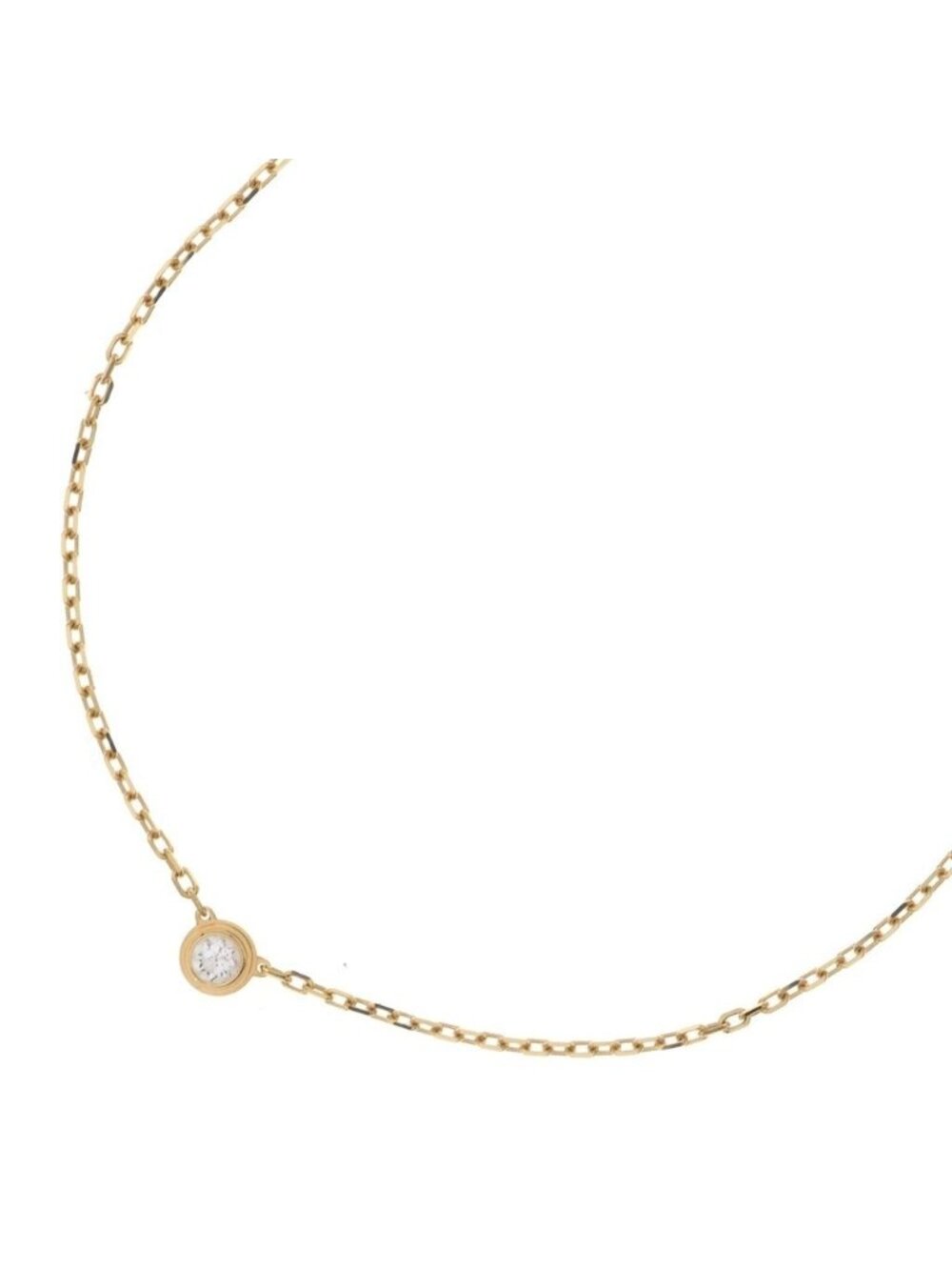 Cartier D'amour Diamond Necklace Gold